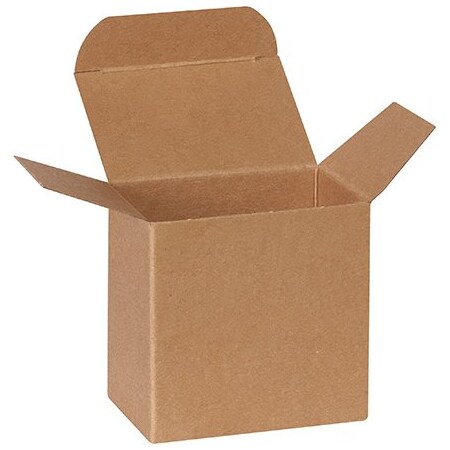 Bsc Preferred 3 x 2 x 3'' Kraft Reverse Tuck Folding Cartons, 500PK BUY00039474